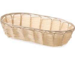 HENDI Ovaal broodmandje – breukvast poly-rotan – vaatwasmachinebestendig – 225x110x60 mm