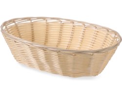 HENDI Ovaal broodmandje – breukvast poly-rotan – vaatwasmachinebestendig – 225x130x55 mm