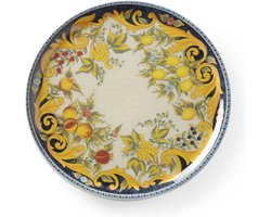 HENDI Pizzabord – Barokstijl – Geglazuurd Porselein – Ø 330 mm – Vaatwasmachinebestendig