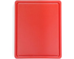 HENDI Rode HACCP snijplank – sapgeul – dubbelzijdig – 325x265 mm