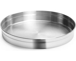 HENDI Rond metalen dienblad – roestvrij staal – vaatwasserbestendig – Ø 315 mm