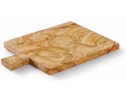 HENDI Serveerplank olijfhout – antibacterieel – 340x230x22 mm – uniek patroon
