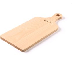 HENDI Snijplank met greep – massief beukenhout – 390x160 mm – licht hout