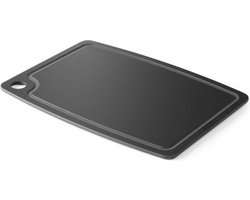 HENDI Snijplank van houtvezelcomposiet zwart - 300 x 235 mm met groef