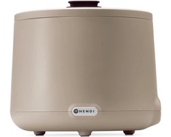 HENDI Stijlvolle soepketel – 8L – digitaal bedieningspaneel – beige – gehard glazen deksel – eenvoudig te reinigen