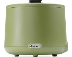 HENDI Stijlvolle soepketel – 8L – groen – digitaal display – hittebestendig polypropyleen – roestvast staal