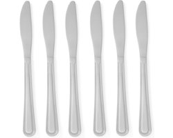 HENDI Tafelmes set – hand gepolijst – roestvast staal – vaatwasserbestendig – 215 mm – 6 stuks