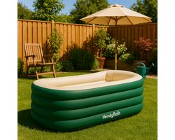 Hendy® Bad - Groen - Opblaasbaar Bad - Ligbad - IJsbad - Zitbad Volwassenen - Badkuip - Opblaasbad - Opvouwbaar bad - Opblaas bad - ligbad