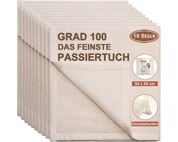Hennep Kaasdoeken Set van 2, 50x50cm Herbruikbare Katoenen Kaasdoeken voor Koken en Filtratie