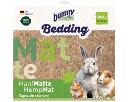 Hennepvezel Mat BUNNY NATURE - Zachte Ligmat 40x25 cm - Hygiënisch en Duurzaam voor Knaagdieren