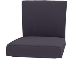 Henriksdal Barkruk met rugleuning afdekking vervanging compatibel met Henriksdal barkruk stoel hoes hoes slipcover (zitbreedte 48 cm katoen grijs)