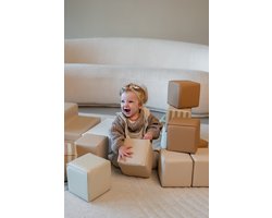 HENVAE® Foam Stapelblokken 12-delig inclusief opbergtas - Zachte Speelblokken - Baby Speelgoed 6 maanden - Stapeltoren - Bouwblokken - Foam Blokken - Montessori Speelgoed - Educatief speelgoed - Sensorisch Speelgoed Baby - Kindercadeau
