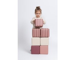 HENVAE® Foam Stapelblokken 12-delig inclusief opbergtas - Zachte Speelblokken - Baby Speelgoed 6 maanden - Stapeltoren - Bouwblokken - Foam Blokken - Montessori Speelgoed - Educatief speelgoed - Sensorisch Speelgoed Baby - Kindercadeau