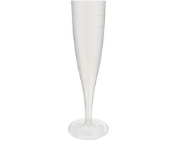 Herbruikbaar Champagne glazen (PP) 100cc - 100 st/ds.