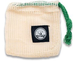 Herbruikbaar Zeepzakje met Groen Koord - Perfect voor Handzeep, Scrub en Schuim - 100% plasticvrij - Ideaal voor Zeepbakje en Foam