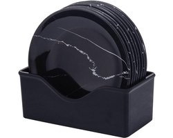 Herbruikbare plastic borden - Dinerborden van 6 inch - Set van 8 - Voor diner, snacks, dessert en picknick - Lichtgewicht en breukbestendig voor binnen en buiten
