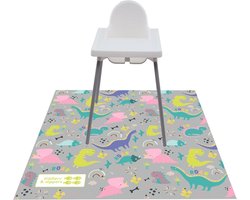 Herbruikbare Splash Splat Mat 130 cm | Waterdicht, Machine Wasbaar, Antislip | Ideaal voor Kinderstoel, Picknicks, Spelen