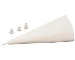 Herbruikbare spuitzak en 4 plastic spuitmondjes, 31 cm, Zenker Smart Pastry