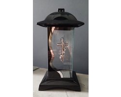 Herdenkinglicht Luciano 2 grafkaars lantaarn windlicht decoratie graflantaarn Herdenkinglicht