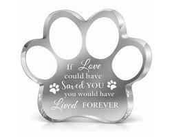 Herdenkingsbeeld voor huisdier - Herdenkingsartikel - In memoriam - In liefdevolle herinnering - Aandenken aan Huisdier - Memorial Beeld- Memorial cadeau - Beeld voor verlies huisdier