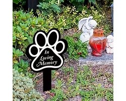 Herdenkingsbeeld voor huisdier - In memoriam - In liefdevolle herinnering - Aandenken aan Huisdier - Memorial Beeld- Memorial cadeau - Beeld voor verlies huisdier