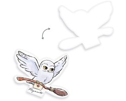 Herding Harry Potter Pillow Hedwig Flying 38 cm Kussens