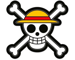 Herding One Piece Jolly Roger-kussen 33 Cm Veelkleurig