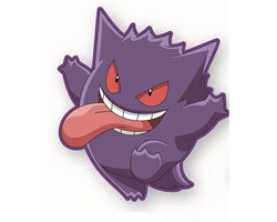 Herding Pokemon Gengar 30 Cm Kussen Paars