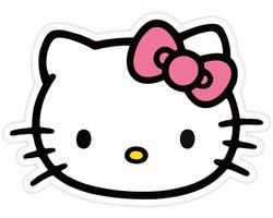 Herding Sanrio Pillow Hello Kitty Face 36 cm Kussens