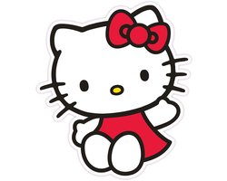 Herding Sanrio Pillow Hello Kitty Red Dress 36 cm Kussens