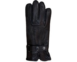 Heren echt leren zwart handschoenen - Mervet / 9
