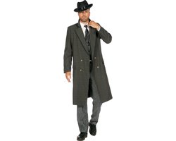 Heren Jaren 20's jas grijs.