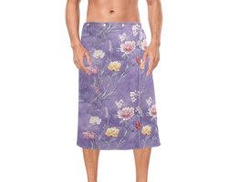 Herendouche Wrap - Badhanddoek Rok - Ontspannen na het douchen - Zacht Koraal Fluweel - 152 x 71 cm