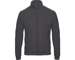Herenvest 'ID.206' met rits en opstaande kraag B&C Collectie maat L Antraciet