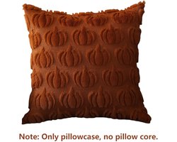 Herfstkussenhoezen 45x45cm Set van 1 herfstdecoraties Herfstroest Pompoen Sierkussenslopen Zachte pluche imitatiebont Wollen bankkussenhoes voor stoel Bank Slaapkamer Woonkamer Woondecoratie