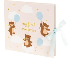 Herinneringenboek / fotoboek "My First Memories" teddybeer - 1e verjaardag