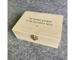Herinneringskistje van hout [klein] - Studio Thoés - bewaardoos miskraam