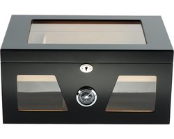 Heritage Glasses - Humidor Sigarendoos hout voor 75 sigaren - Het Perfecte Cadeau voor de Sigaren Liefhebber!