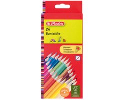 herlitz - Driekantige kleurpotloden - Set van 12 in kartonnen etui