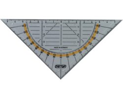 Herlitz Geometriedreieck klein met grip kunsstof
