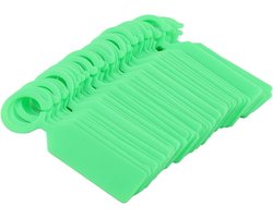 Hernieuwbare Plastic Hanglabels voor Tuinieren - 100 Stuks Naamlabels voor Planten, Bomen en Bloemen Identificatie, Zaadling Tags en Tuin Decoratie