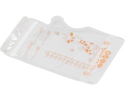 Hersluitbare opbergzakken voor moedermelk - Praktisch en hygiënisch voor onderweg, reiniging voor tafels - Compatibel met Medela borstkolf