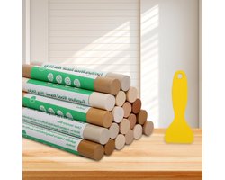 Herstelset voor Houten Meubels, 20 Kleuren, Hardwas en Laminaat Reparatie voor Krassen, Scheuren en Vlekken op Meubels, Vloeren, Kasten en Tafels