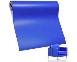 Herstelset voor Leer 60 x 137 cm Zelfklevende Leerpatch voor Banken, Autostoelen en Kantoormeubelen in Saffierblauw
