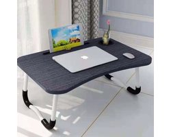 Herzberg HG-04173: Opvouwbaar schootbureau met beker- en tablethouder
