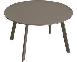 Hesperide Bijzettafel - Buiten - Tafel - 70X39.5cm - Rond - Salontafel - Staal - Buitentafel - Tuintafel - Bruin - SAONA