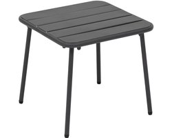 Hesperide Bijzettafel / tuin salon tafel Phuket - metaal - antraciet - 45 x 45 x 41 cm - voor buiten