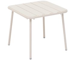 Hesperide Bijzettafel / tuin salon tafel Phuket - metaal - wit - 45 x 45 x 41 cm - voor buiten