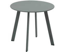 Hesperide Bijzettafel/tuin tafel Saona - metaal - groen - D50 x H45 cm - voor buiten