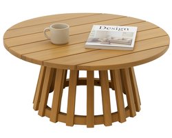 HESPERIDE HIXA Bijzettafel - buiten - Tafel - Rond - Buitentafel - Tuintafel - 80x80cm - Acacia hout - Neutraal - OSUNA